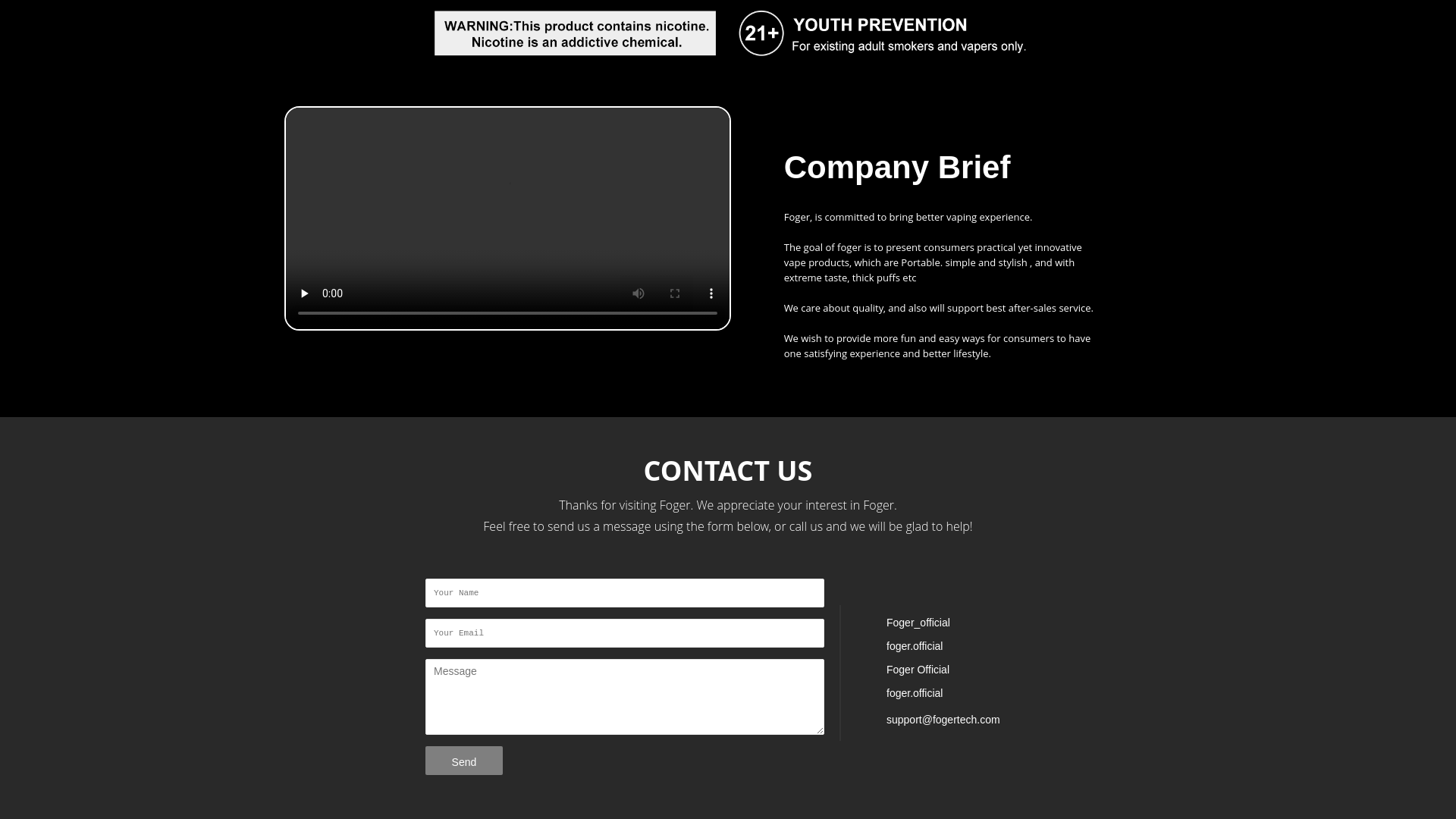 website screenshot of https://forgerstech.com/
