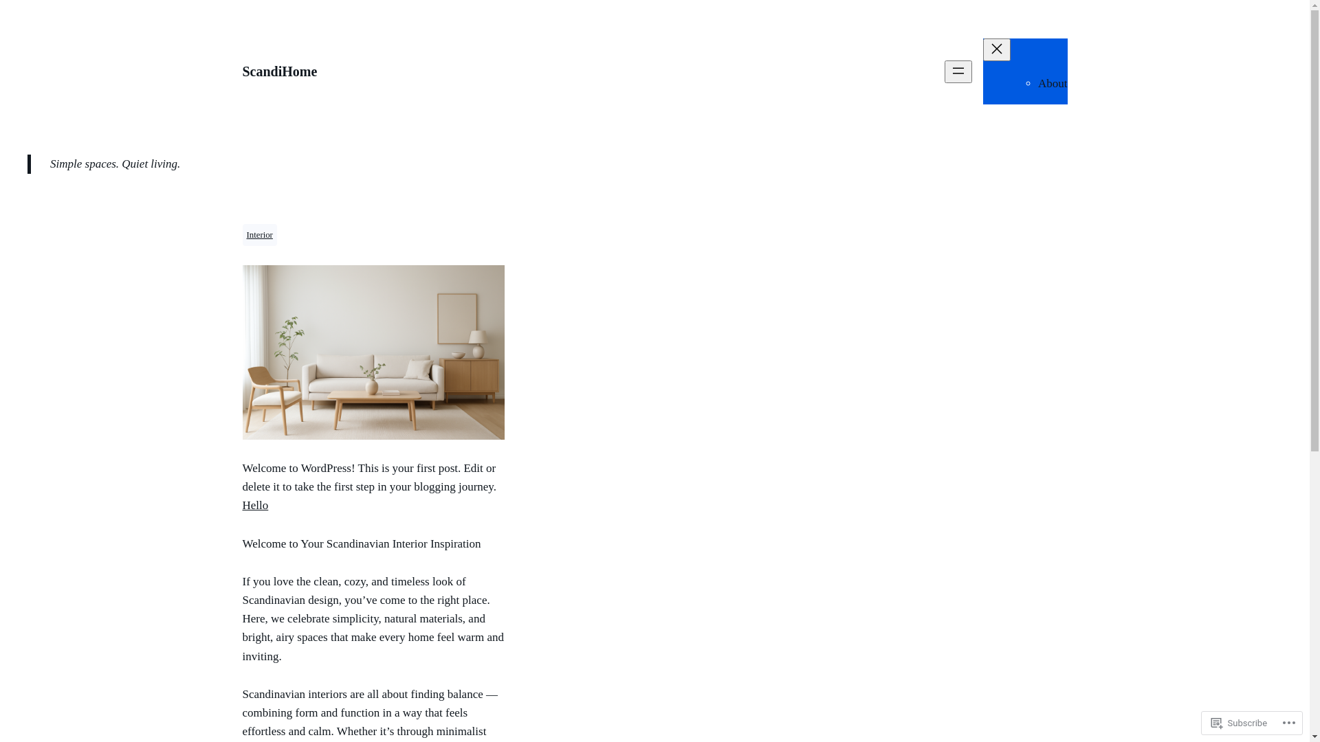 website screenshot of https://scandihome.blog/