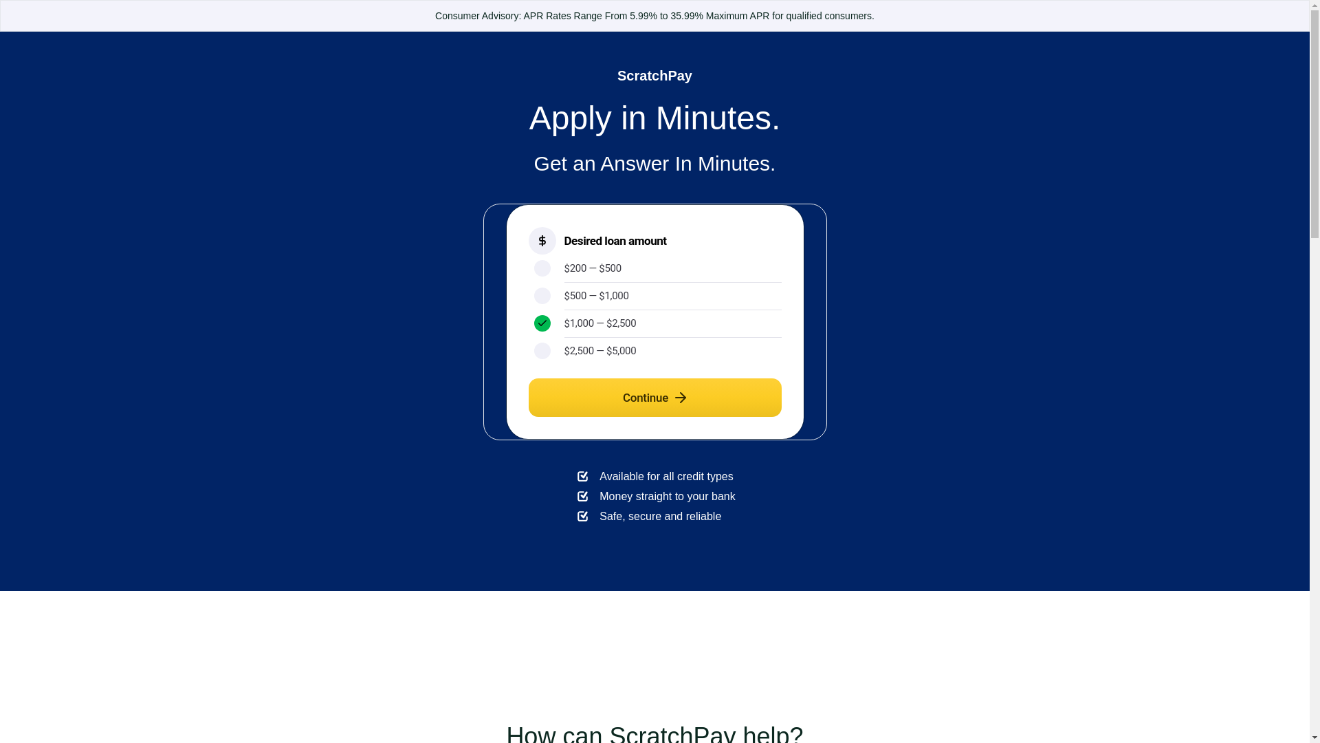 website screenshot of https://scratchpayvetfund.com/