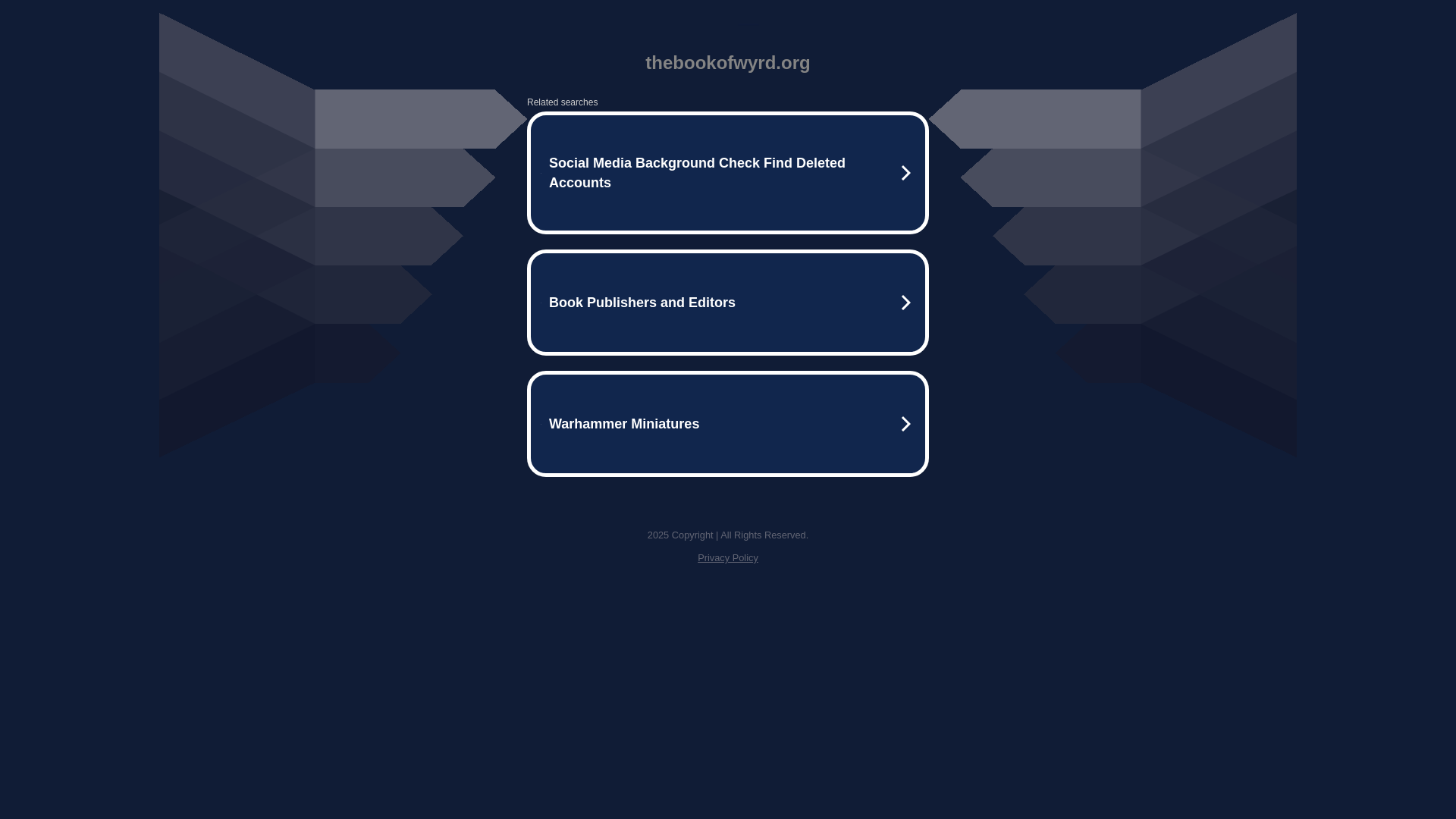 website screenshot of https://thebookofwyrd.org/