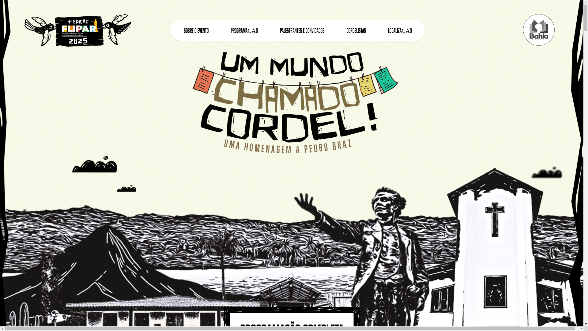 website screenshot of https://festaliterariaflipar.com.br/