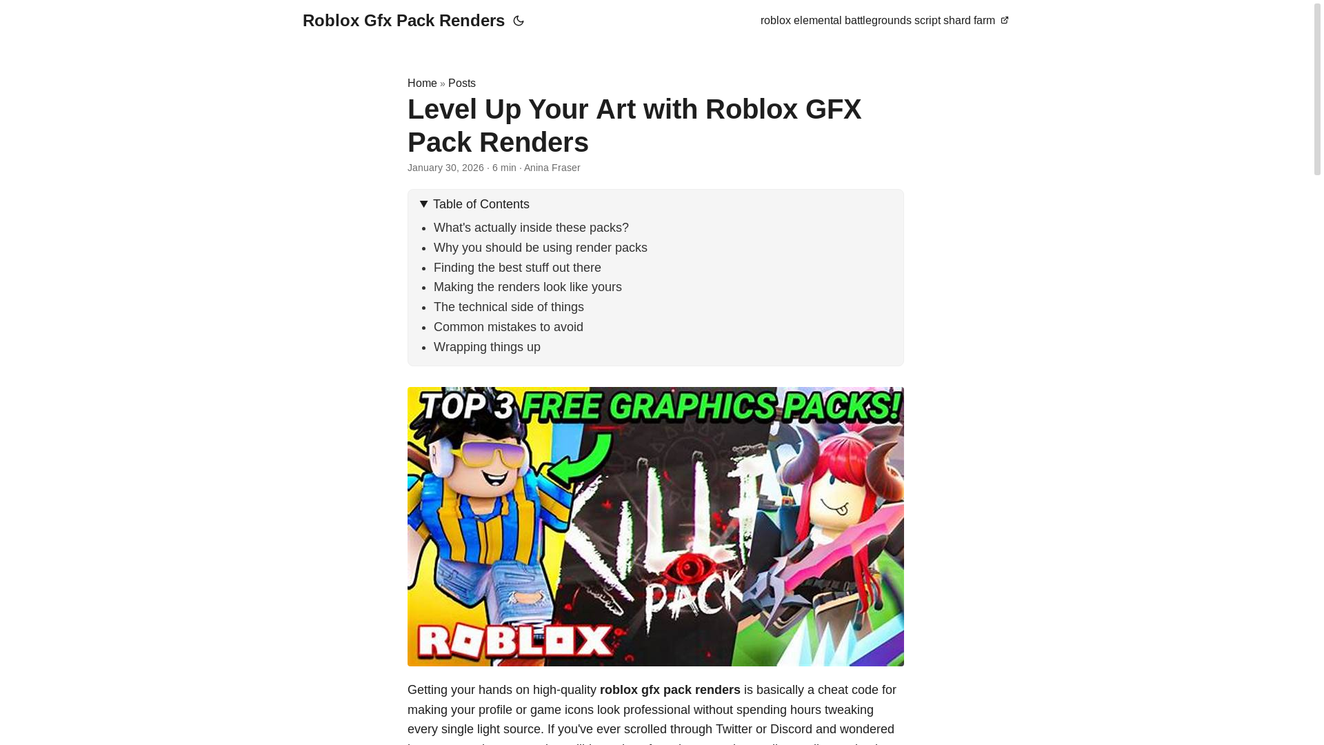 website screenshot of https://roblox-gfx-pack-renders.pages.dev/