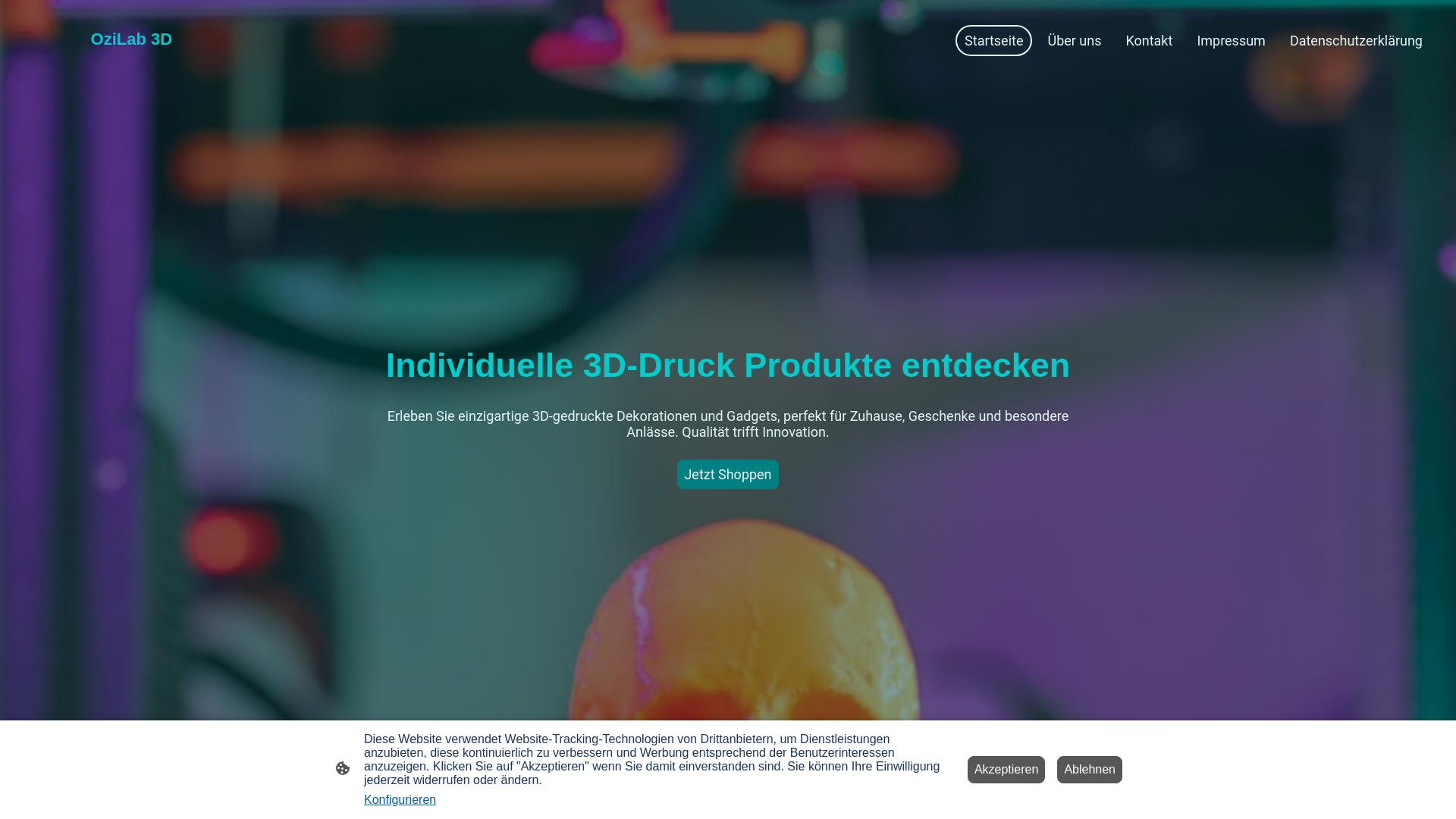 website screenshot of https://ozilab-3d.com/