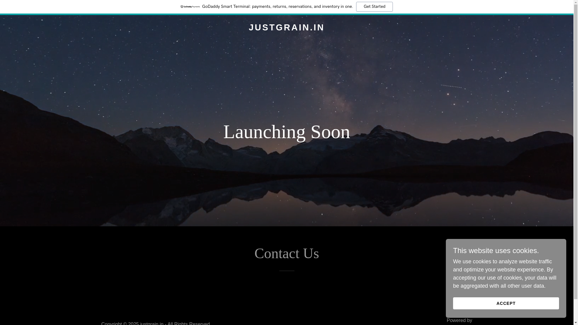 website screenshot of https://justgrain.in/