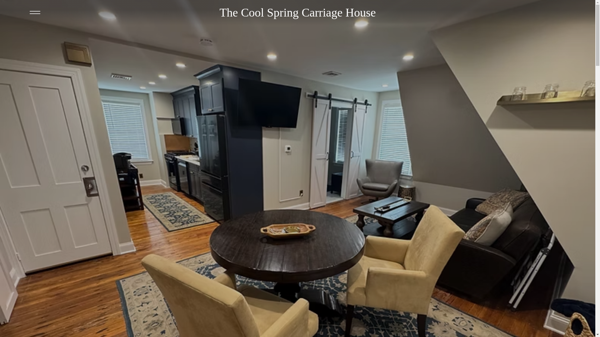website screenshot of https://coolspringcarriagehouse.com/