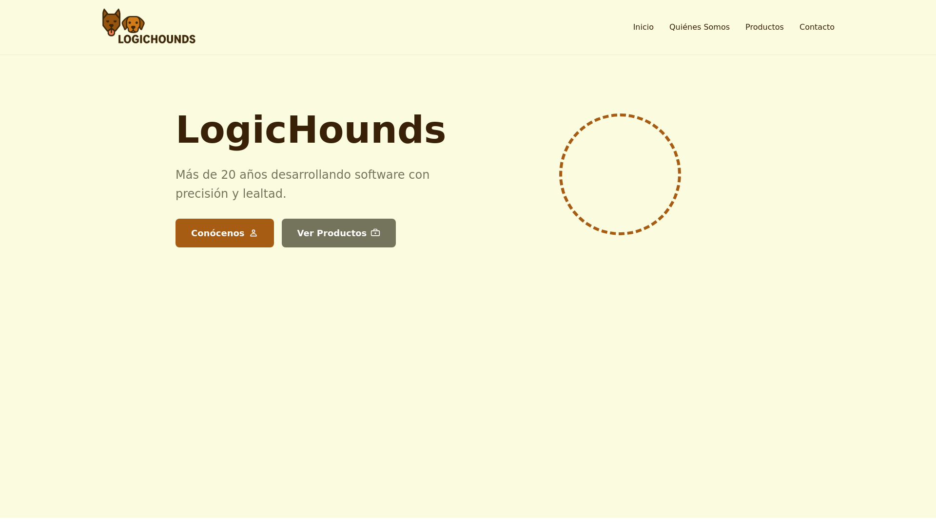 website screenshot of https://logichounds.pages.dev/