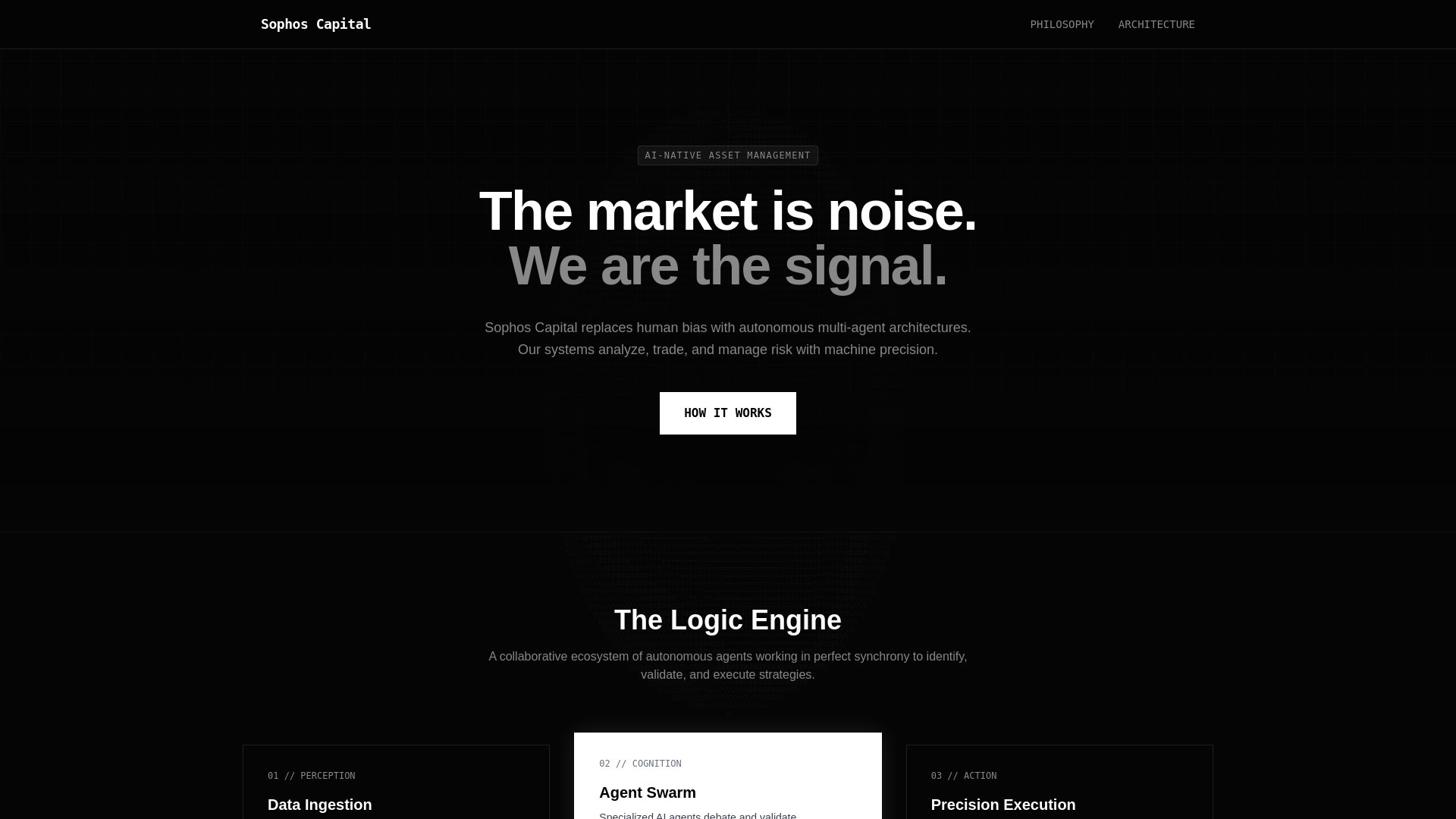 website screenshot of https://sophos-capital.pages.dev/