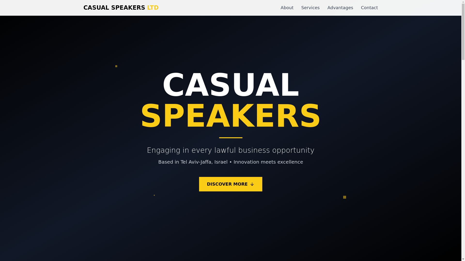 website screenshot of https://casualsspeakers.com/