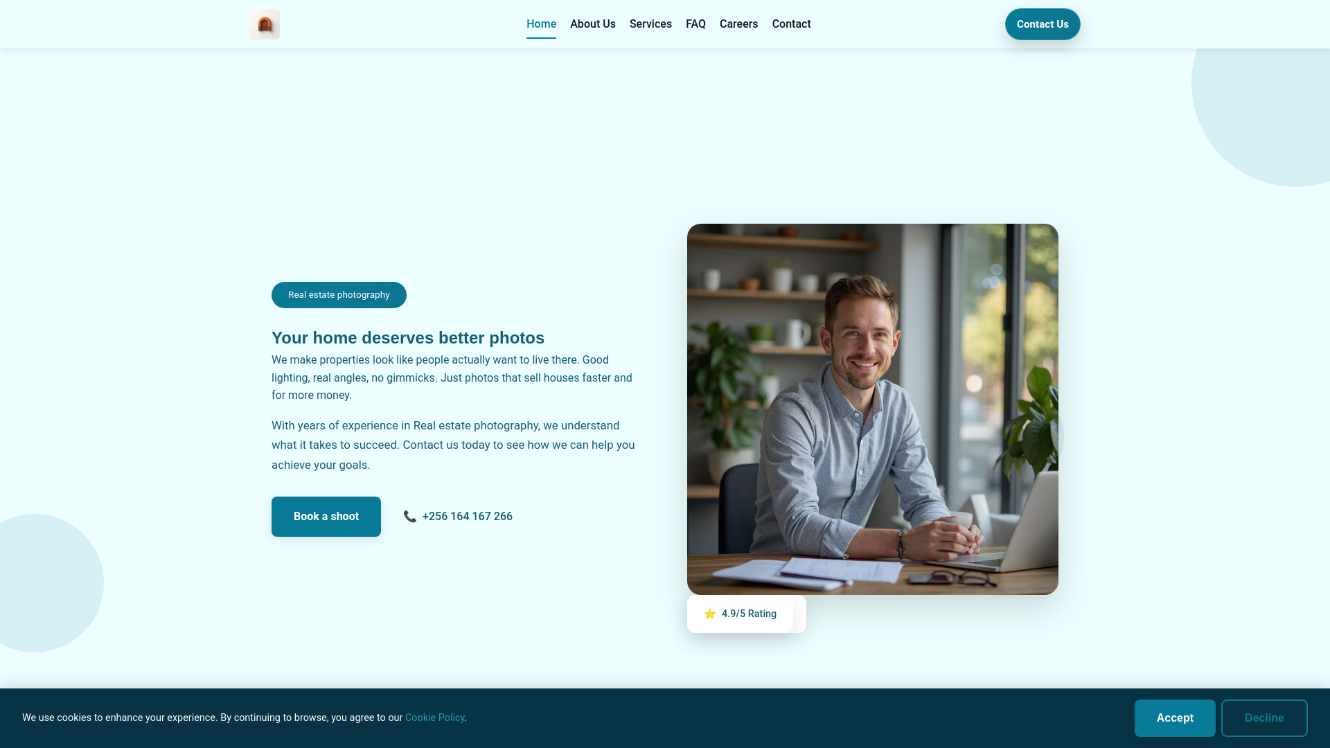 website screenshot of https://reacttarah.site