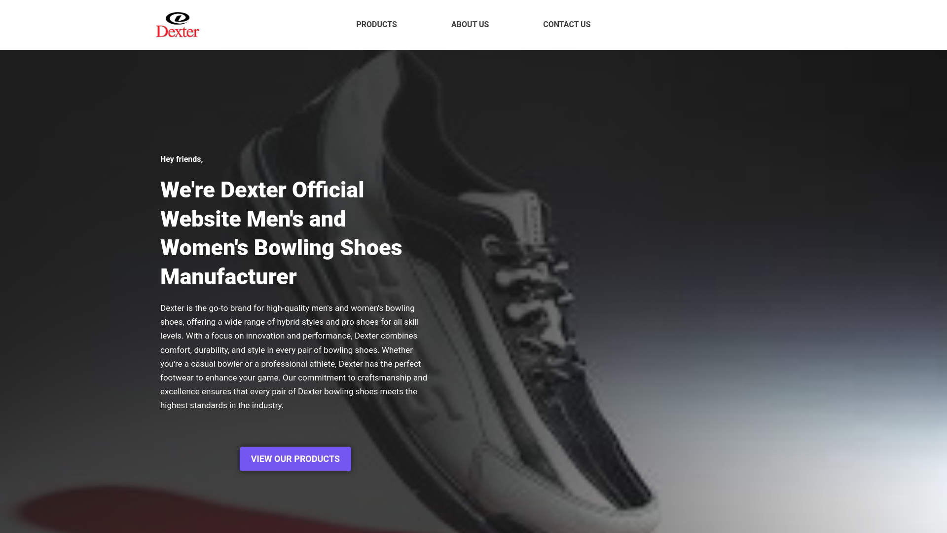 website screenshot of https://dexterbootsproducts.pages.dev/