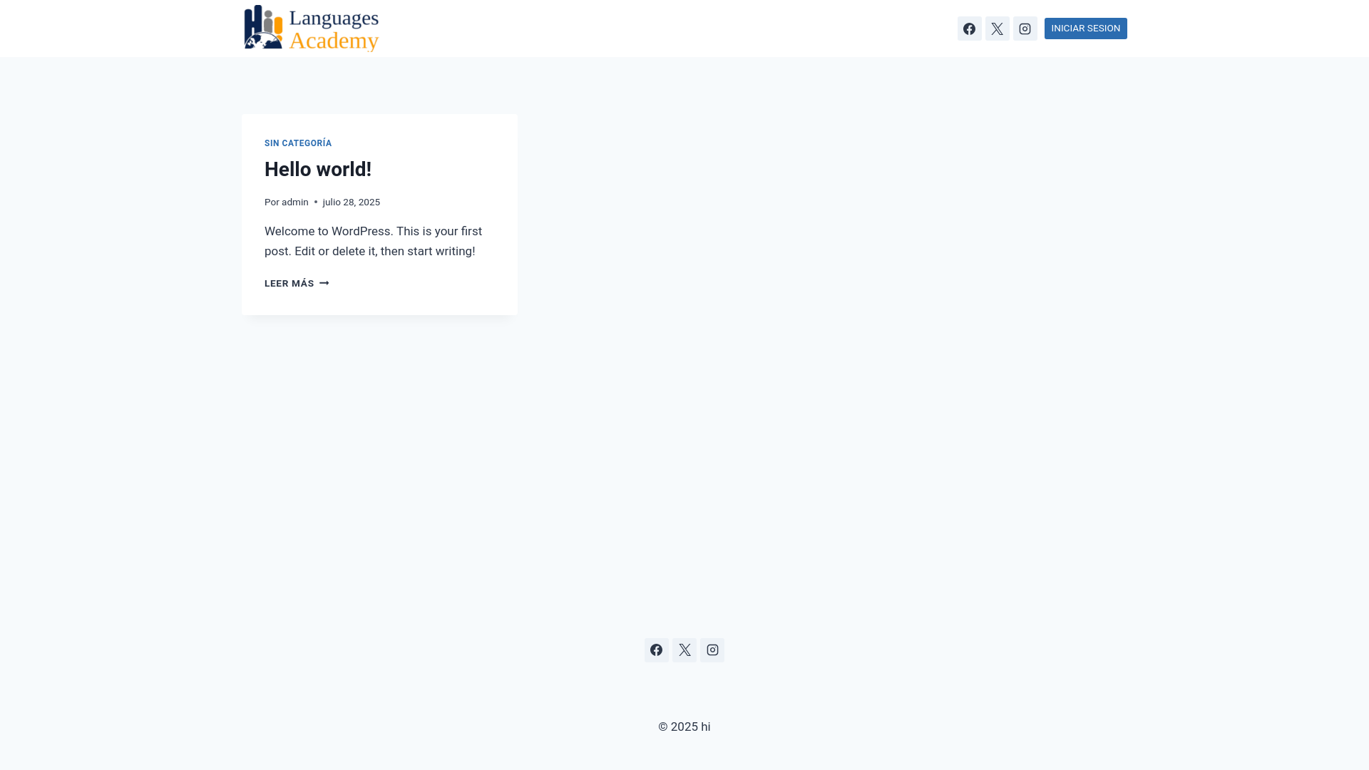 website screenshot of https://pruebasatom.cl/