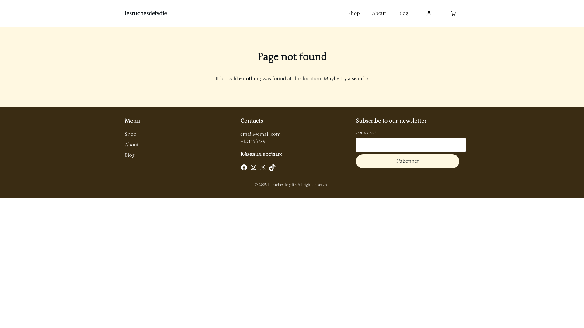 website screenshot of https://lesruchesdelydie.ch/