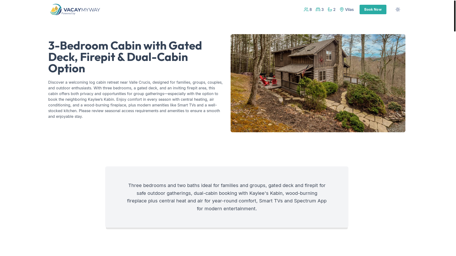 website screenshot of https://creekdeck.house/