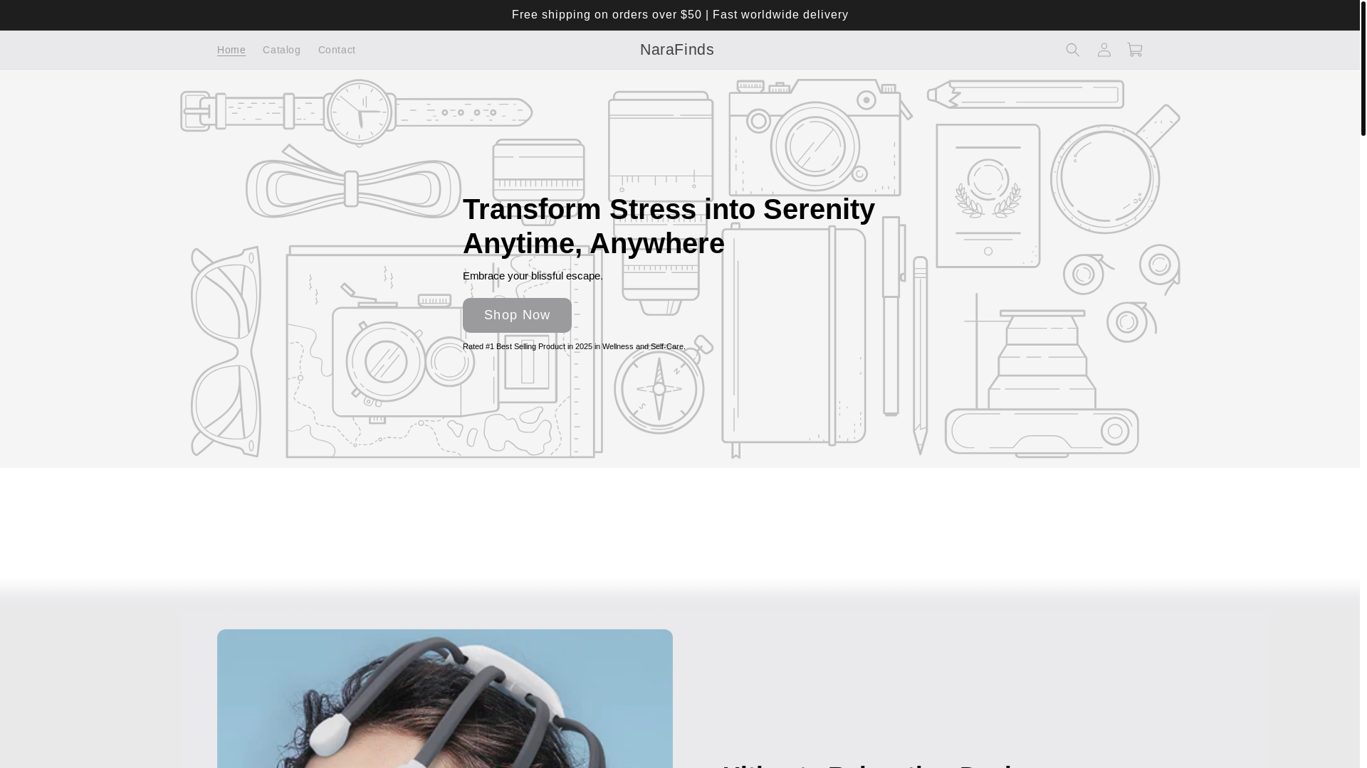 website screenshot of https://shopneurowave.com/