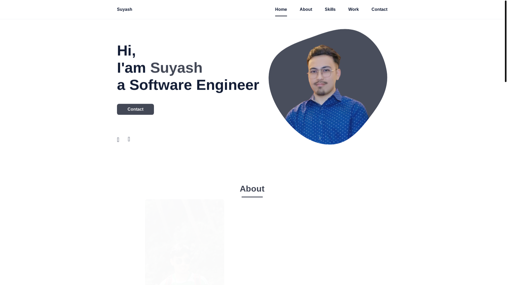 website screenshot of https://suyashpradhan.com.np/