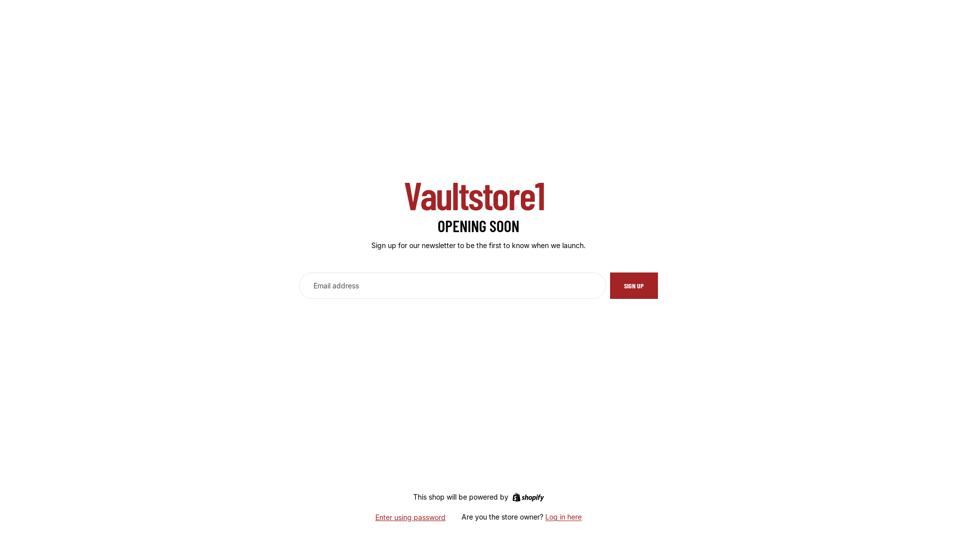 website screenshot of https://vaulstore1.com/
