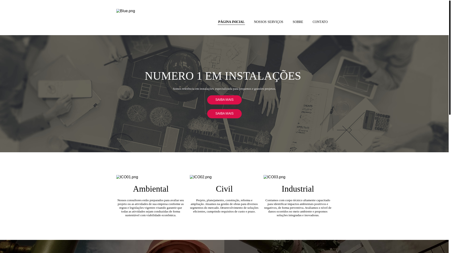 website screenshot of https://lucrecioinstalacoes.com.br/