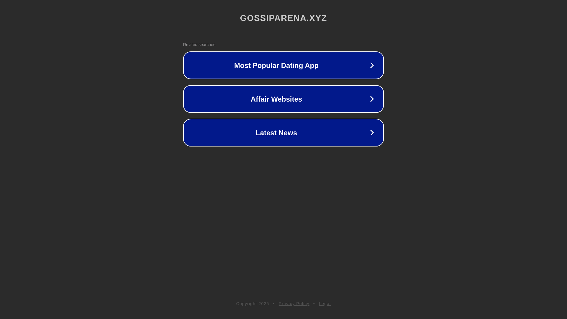website screenshot of https://gossiparena.xyz/