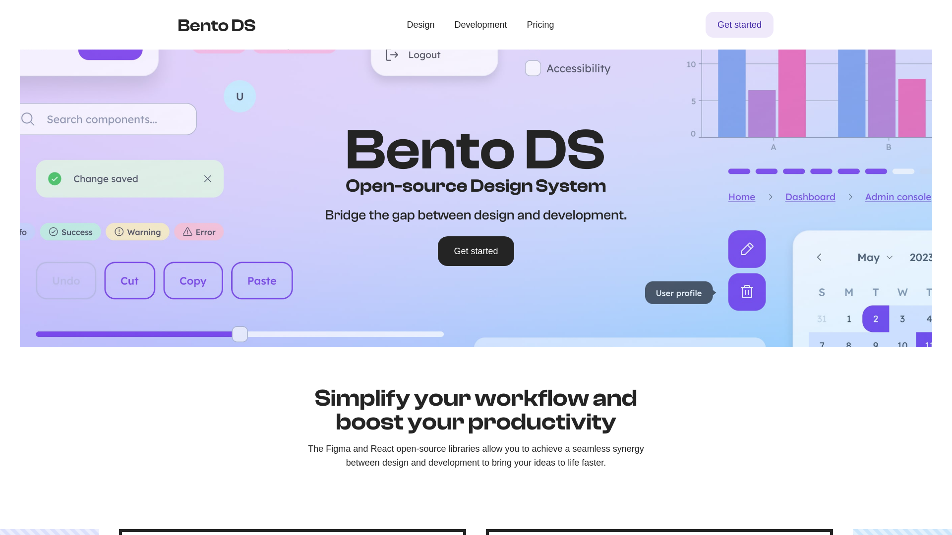 website screenshot of https://bento-ds.pages.dev/