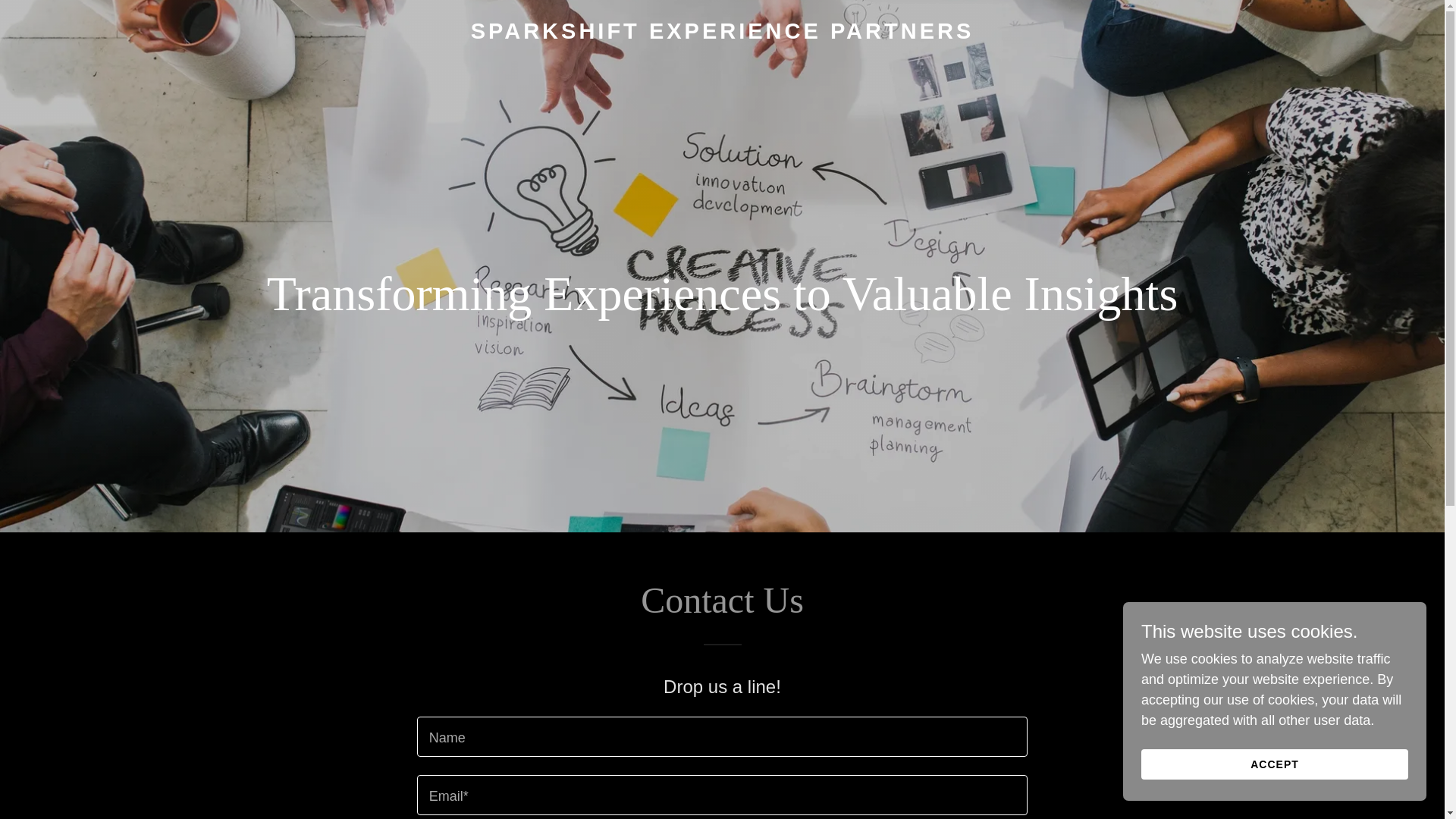 website screenshot of https://sparkshiftep.com/