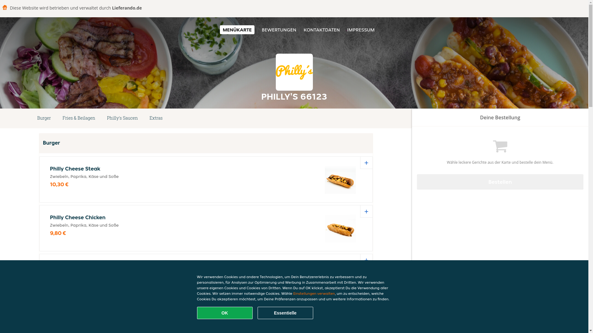 website screenshot of https://phillys-saarbrucken.de/