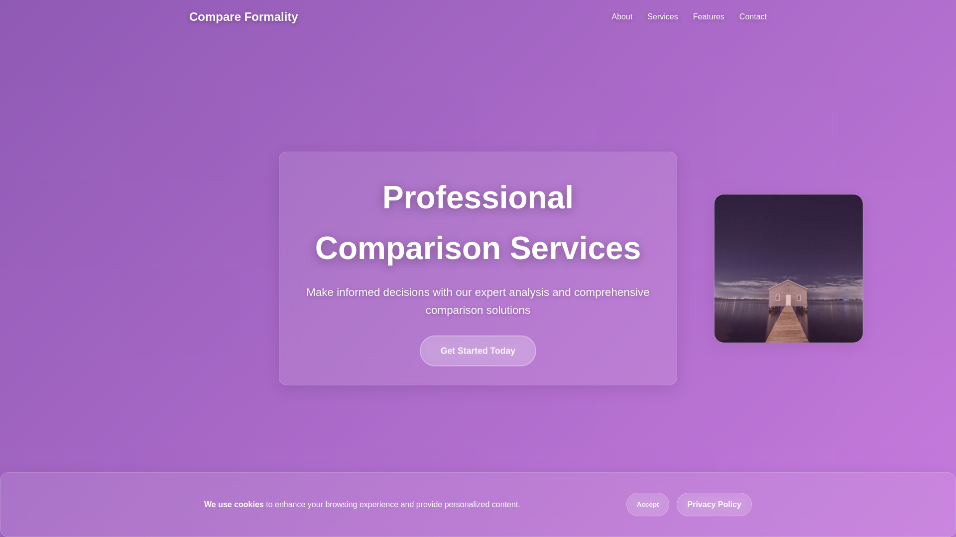 website screenshot of https://compareformality.shop/
