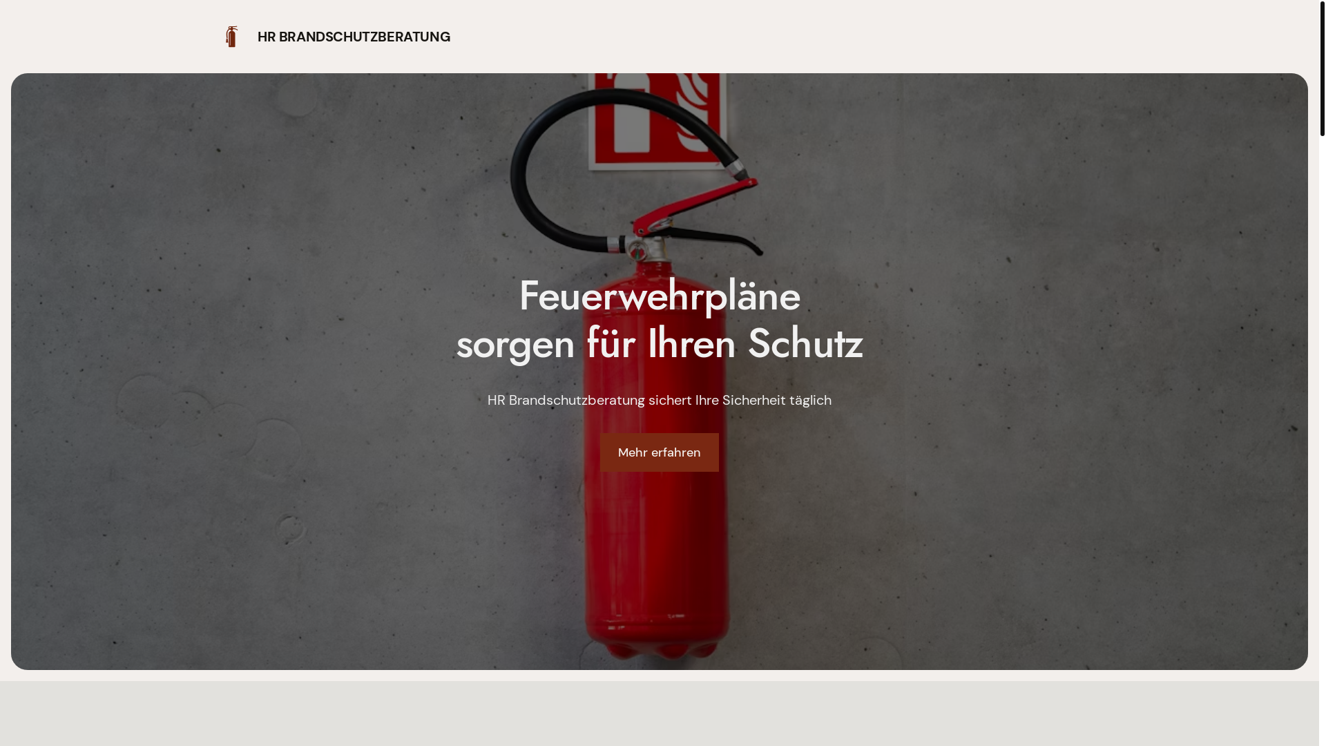 website screenshot of https://hr-brandschutzberatung.de/