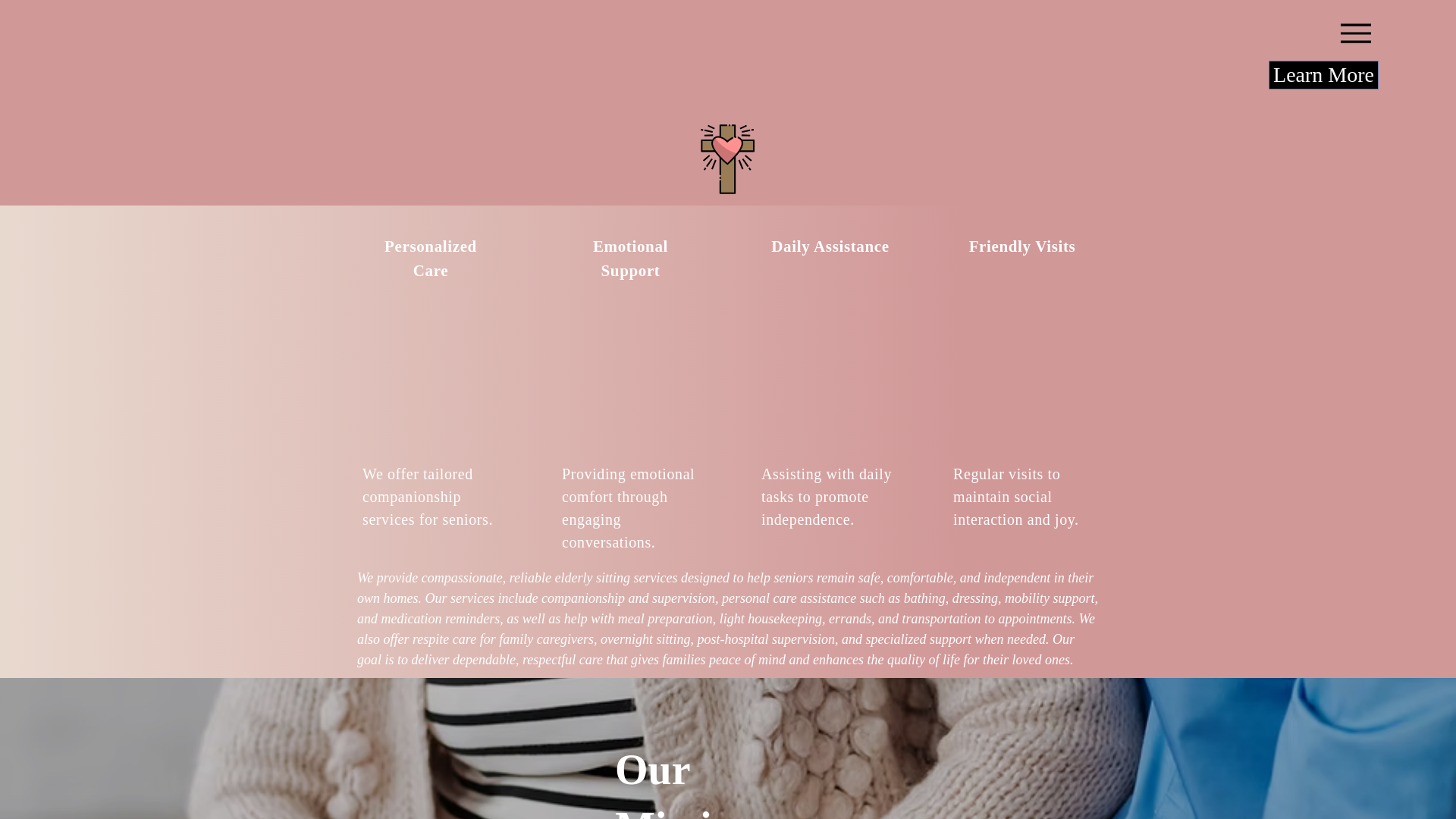 website screenshot of https://ourhelpinghandsofetx.com/