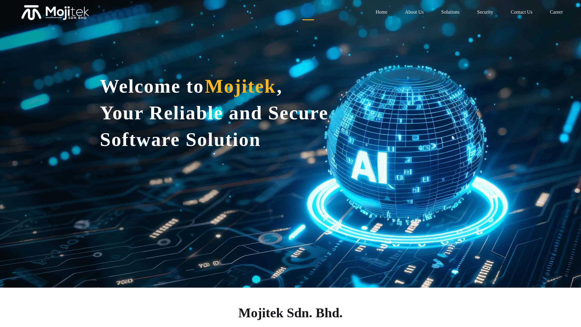 website screenshot of https://mojitek.net/