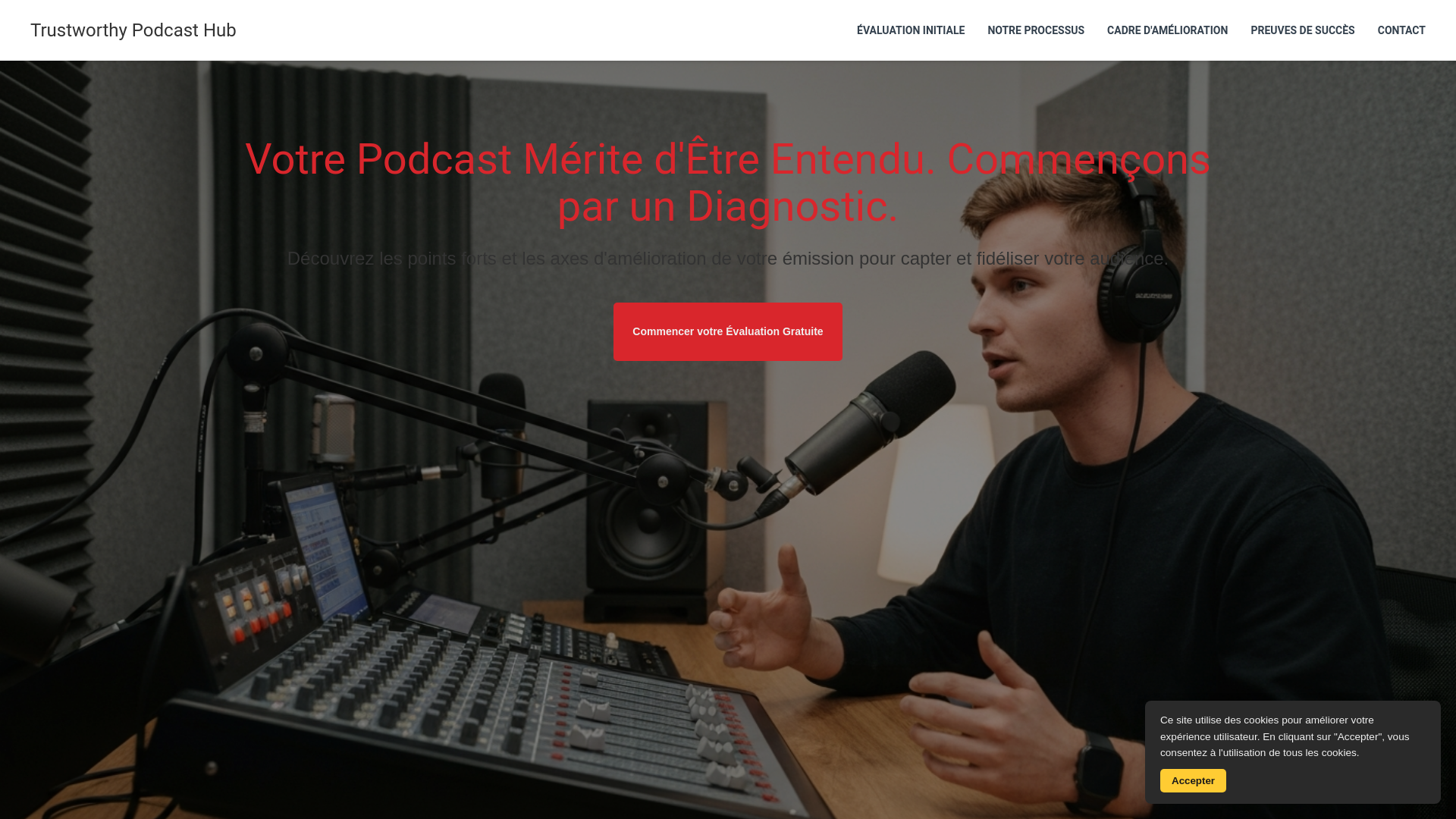 website screenshot of https://trustworthypodcasthub.cyou/