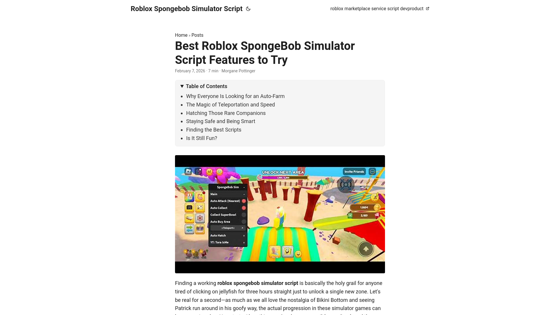 website screenshot of https://roblox-spongebob-simulator-script.pages.dev/