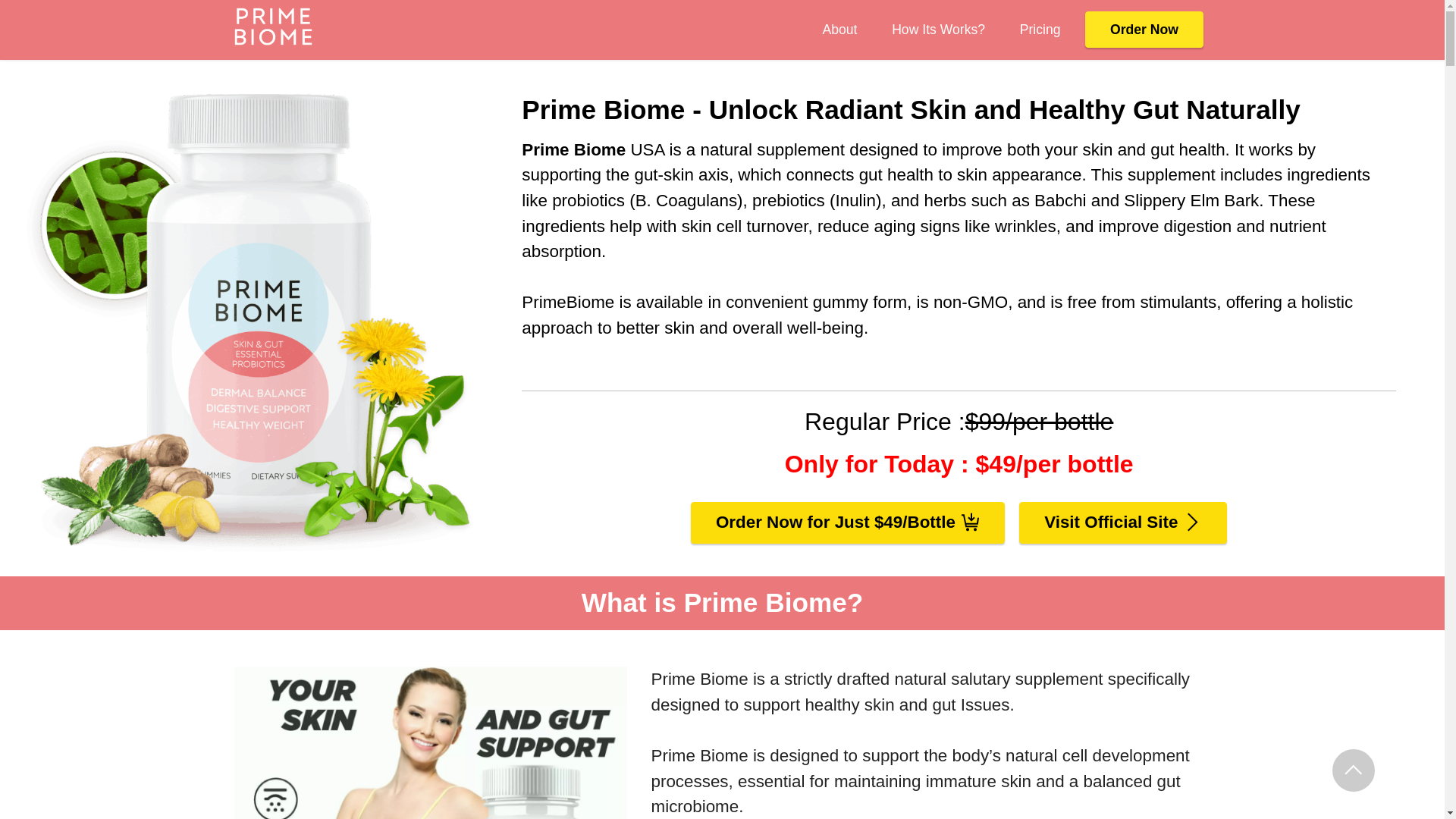 website screenshot of https://primebiomerofficial.com/