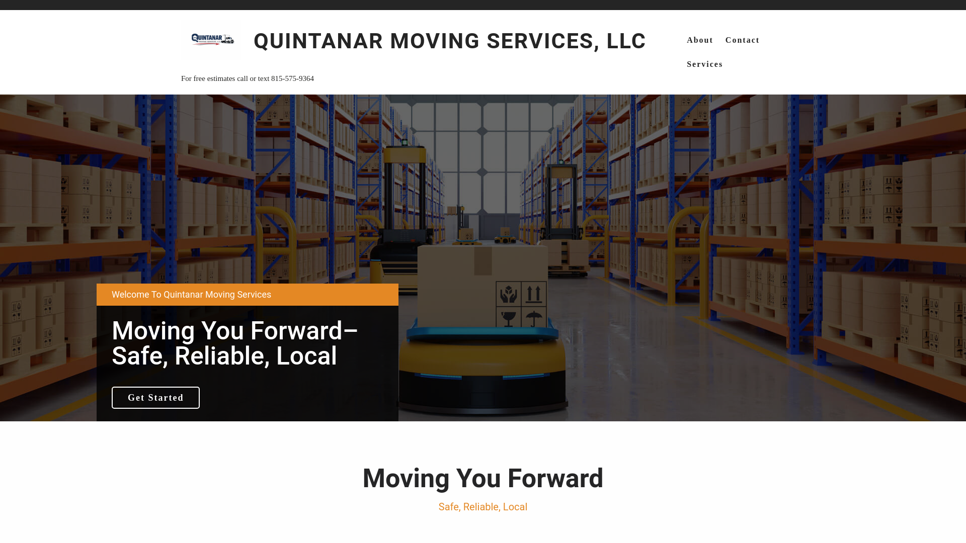 website screenshot of https://quintanarmoving.online/