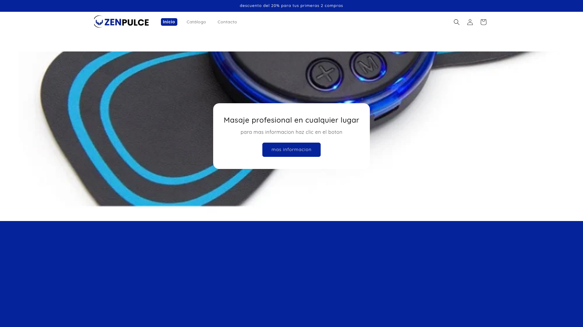 website screenshot of https://zenpulce.com/