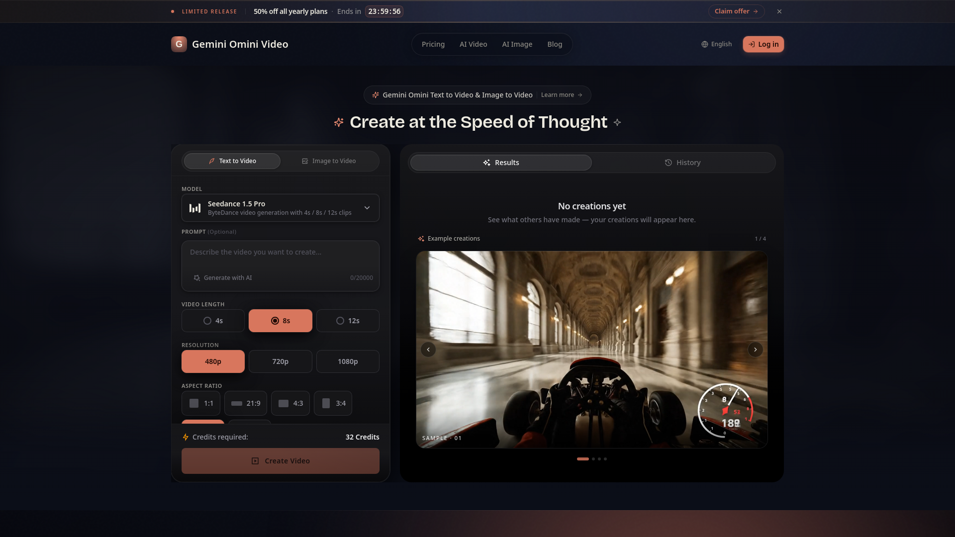 website screenshot of https://geminiomni.im/