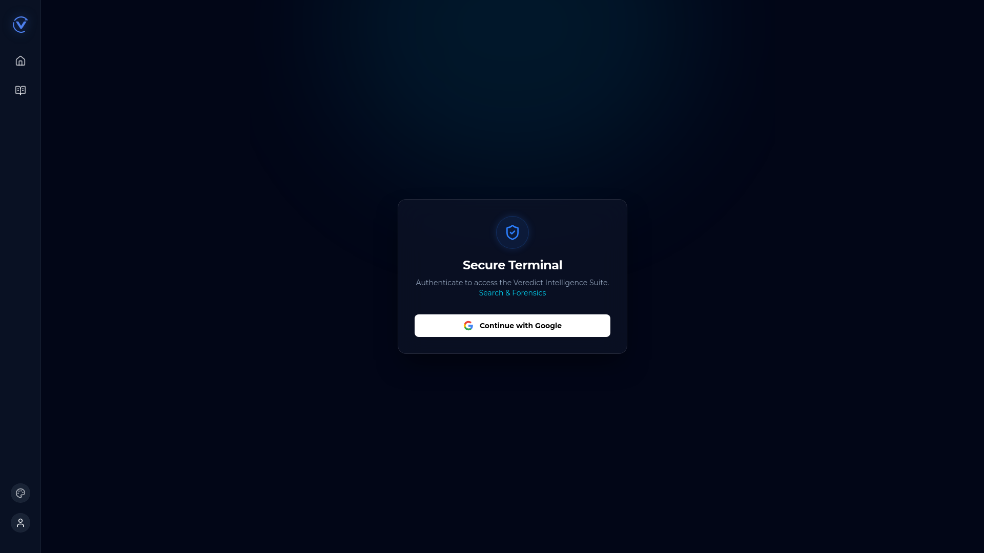 website screenshot of https://intelligence.veredictlabs.com/