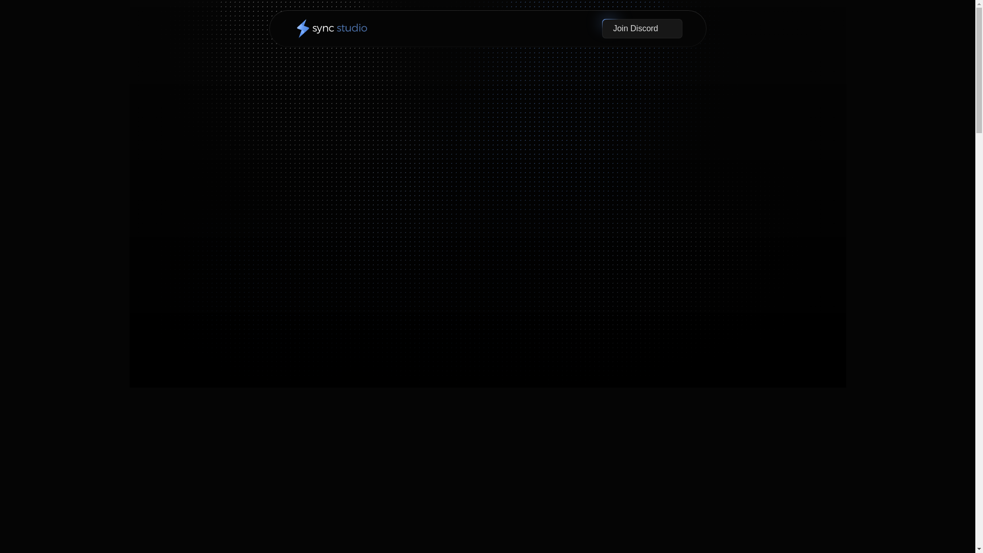 website screenshot of https://syncstudio.site/