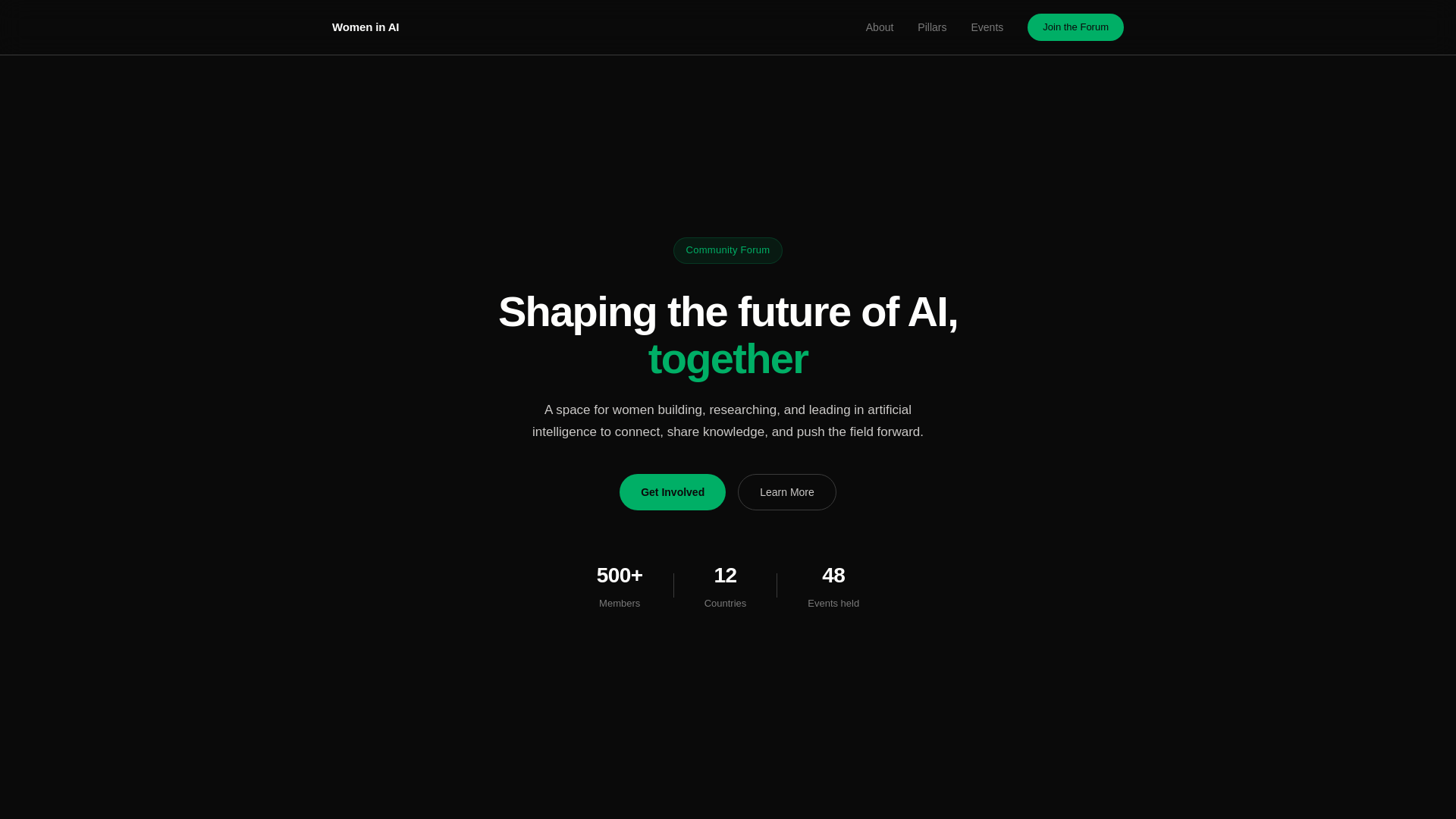 website screenshot of https://womeninaiforum.pages.dev/