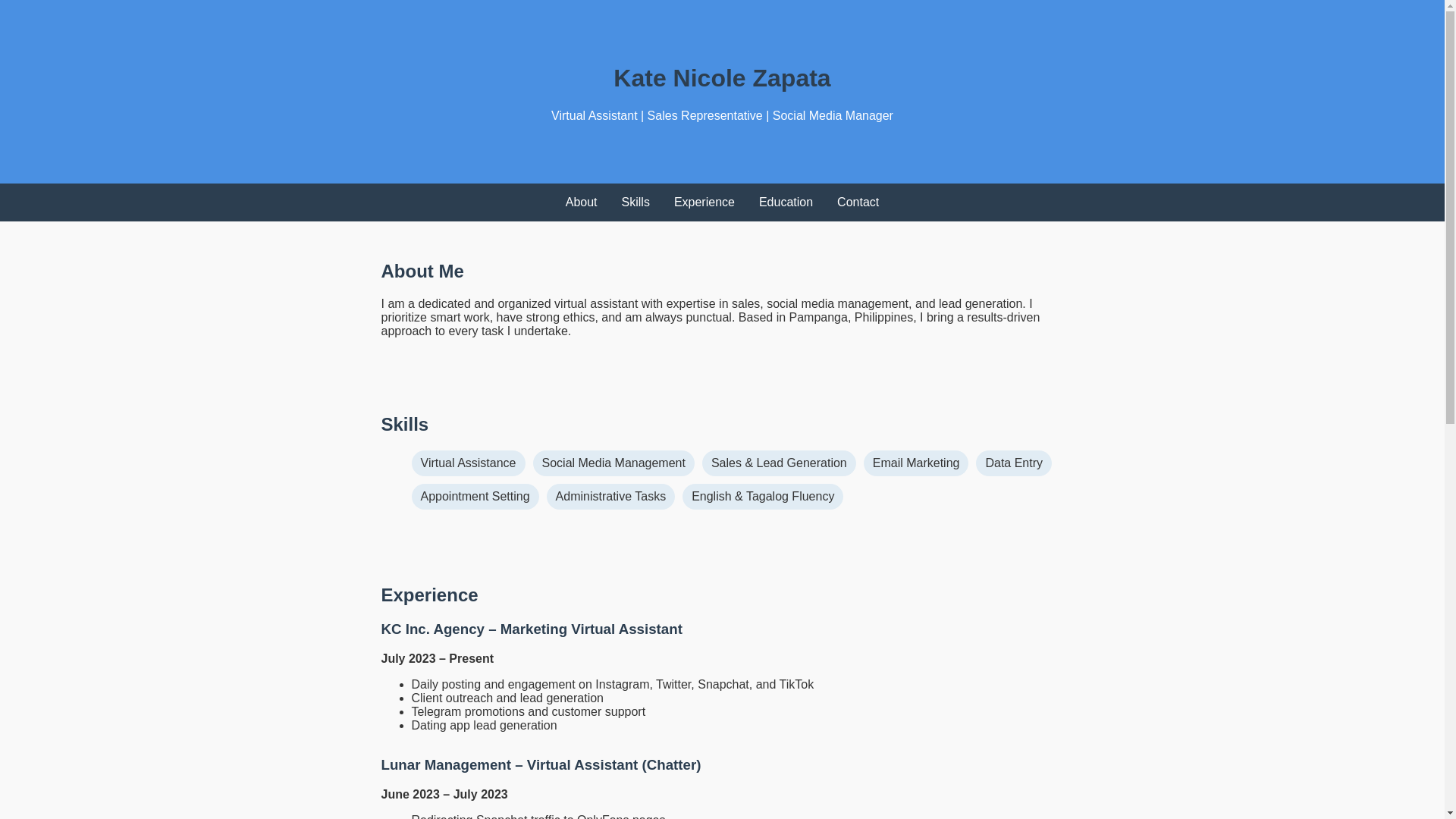 website screenshot of https://kate-portfolio-5wx.pages.dev/
