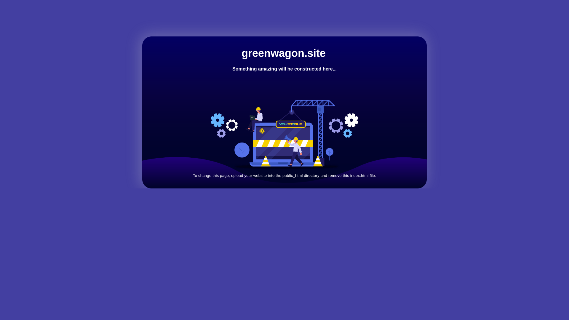 website screenshot of https://greenwagon.site/