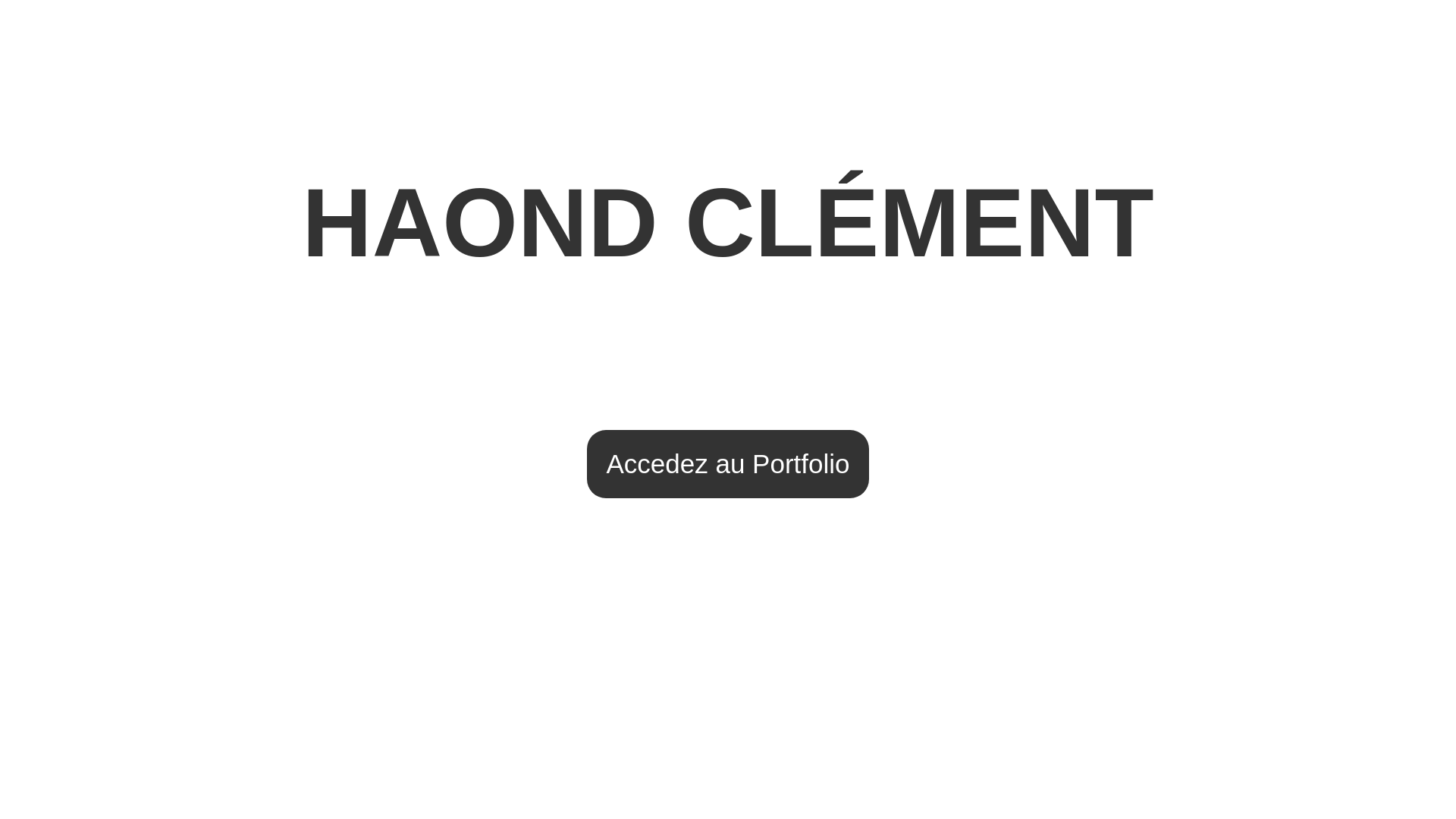 website screenshot of https://clementhaond.com