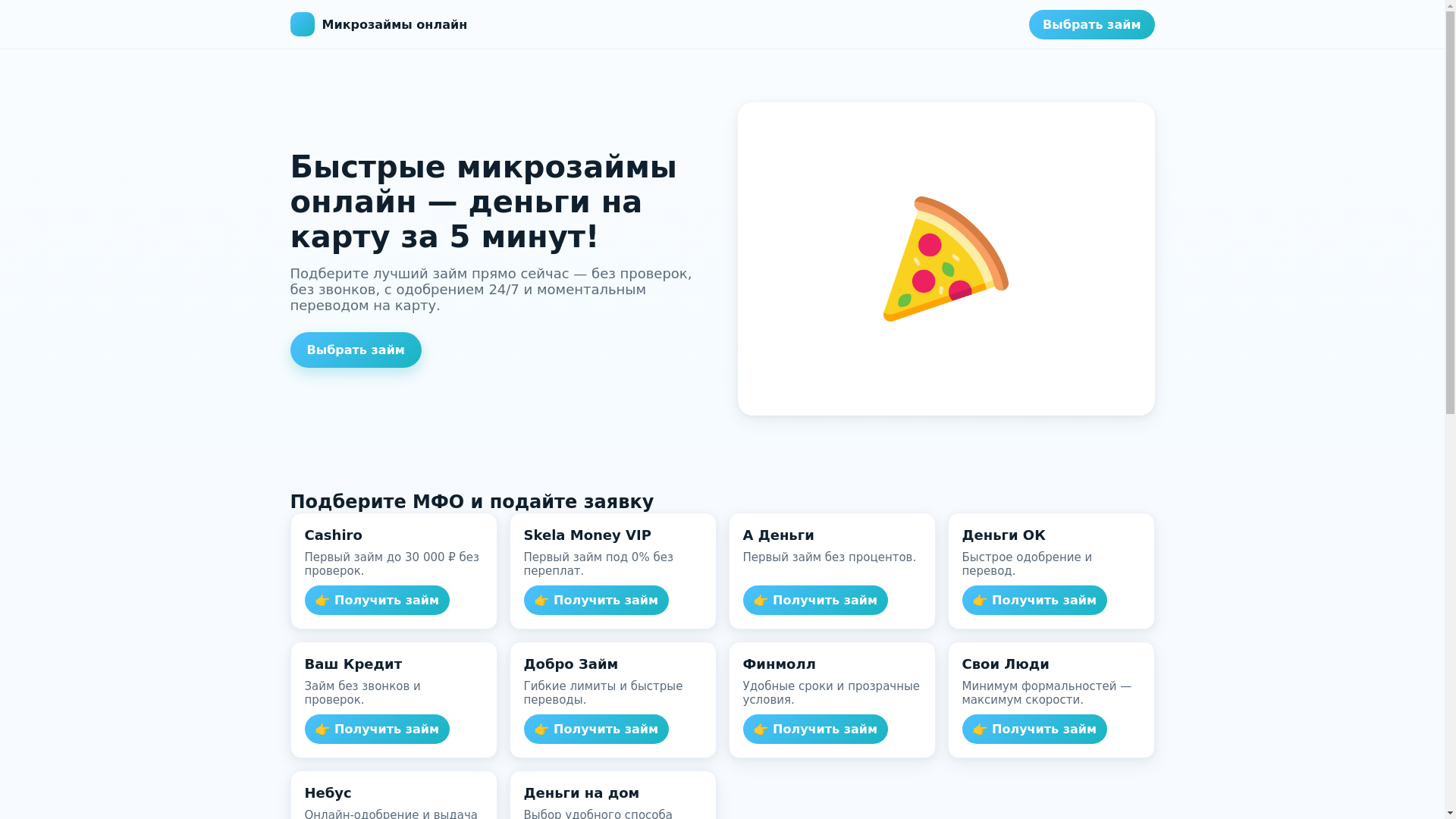 website screenshot of https://finzaim.pro/