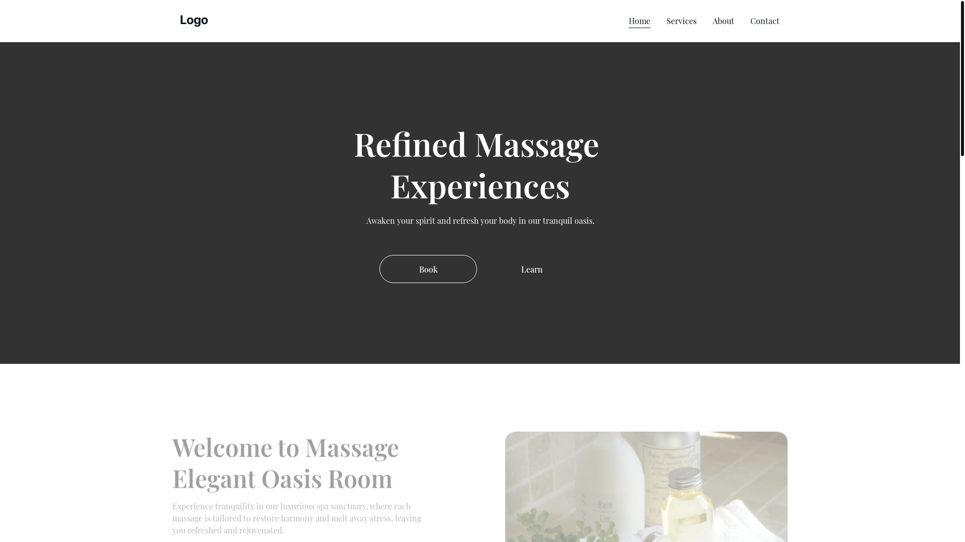 website screenshot of https://elegantoasisroom.site/