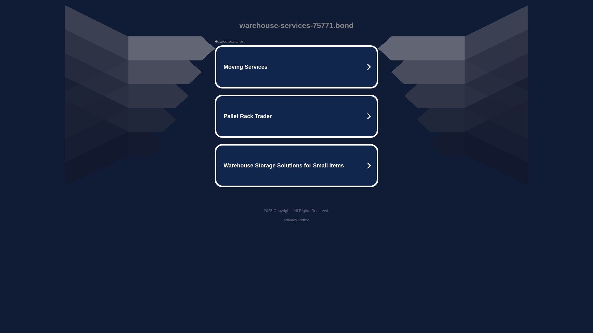 website screenshot of https://warehouse-services-75771.bond/