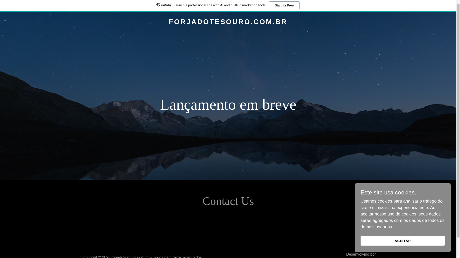 website screenshot of https://forjadotesouro.com.br/