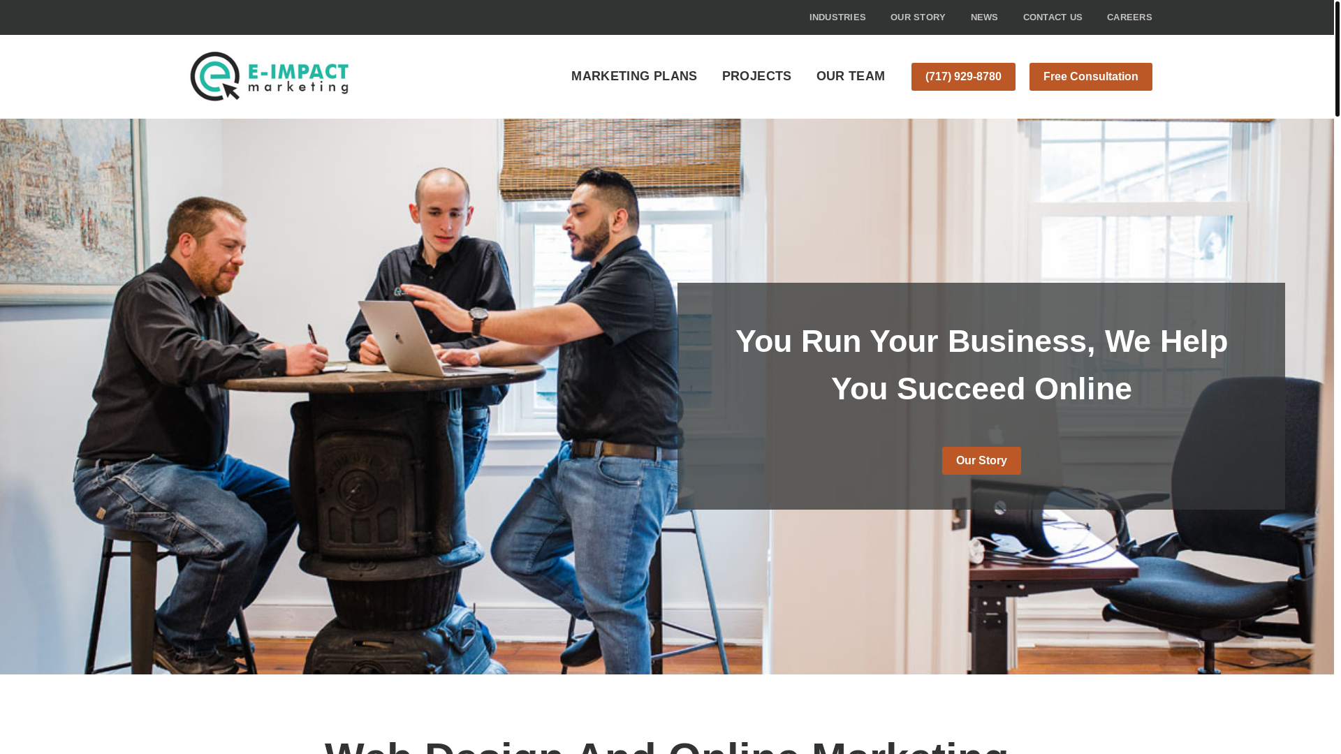 website screenshot of https://goemimpact.com/