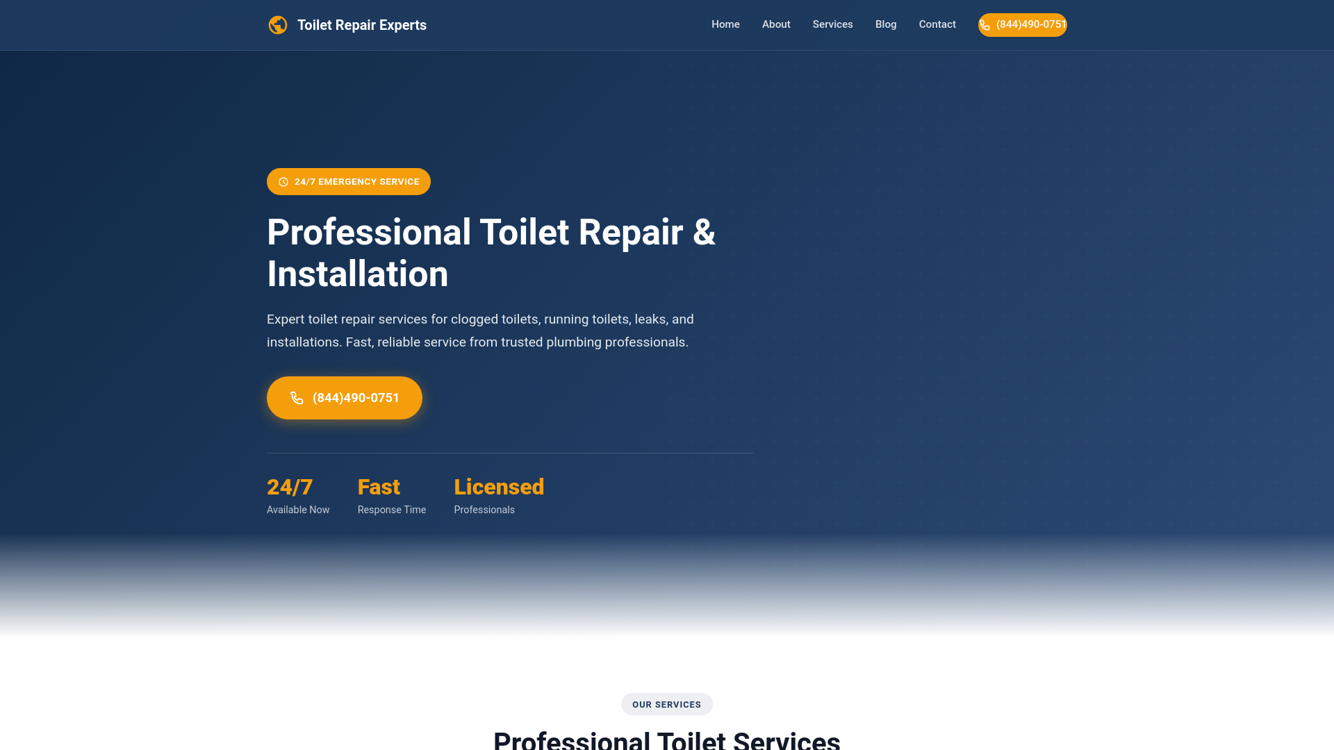 website screenshot of https://toilet-repair-expert.pages.dev/
