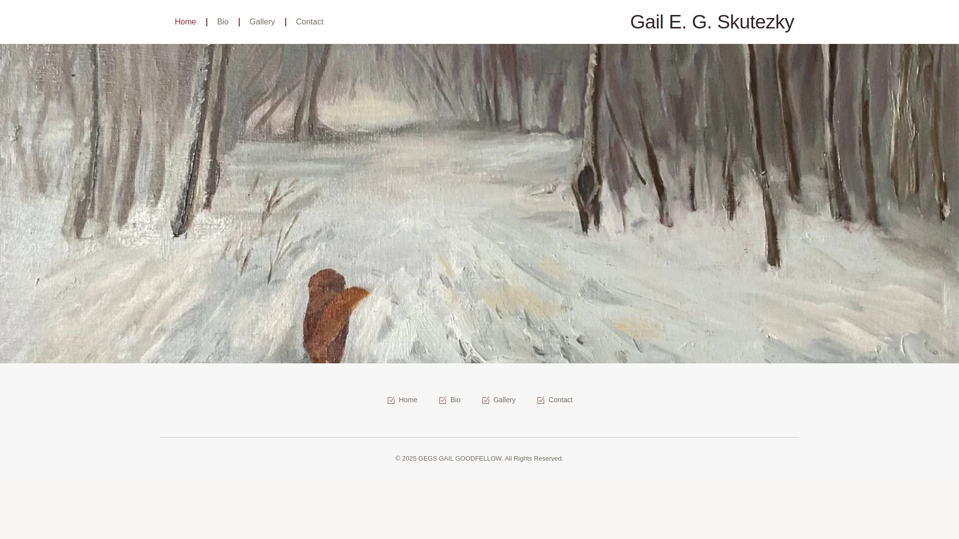 website screenshot of https://gailskutezkyart.com/