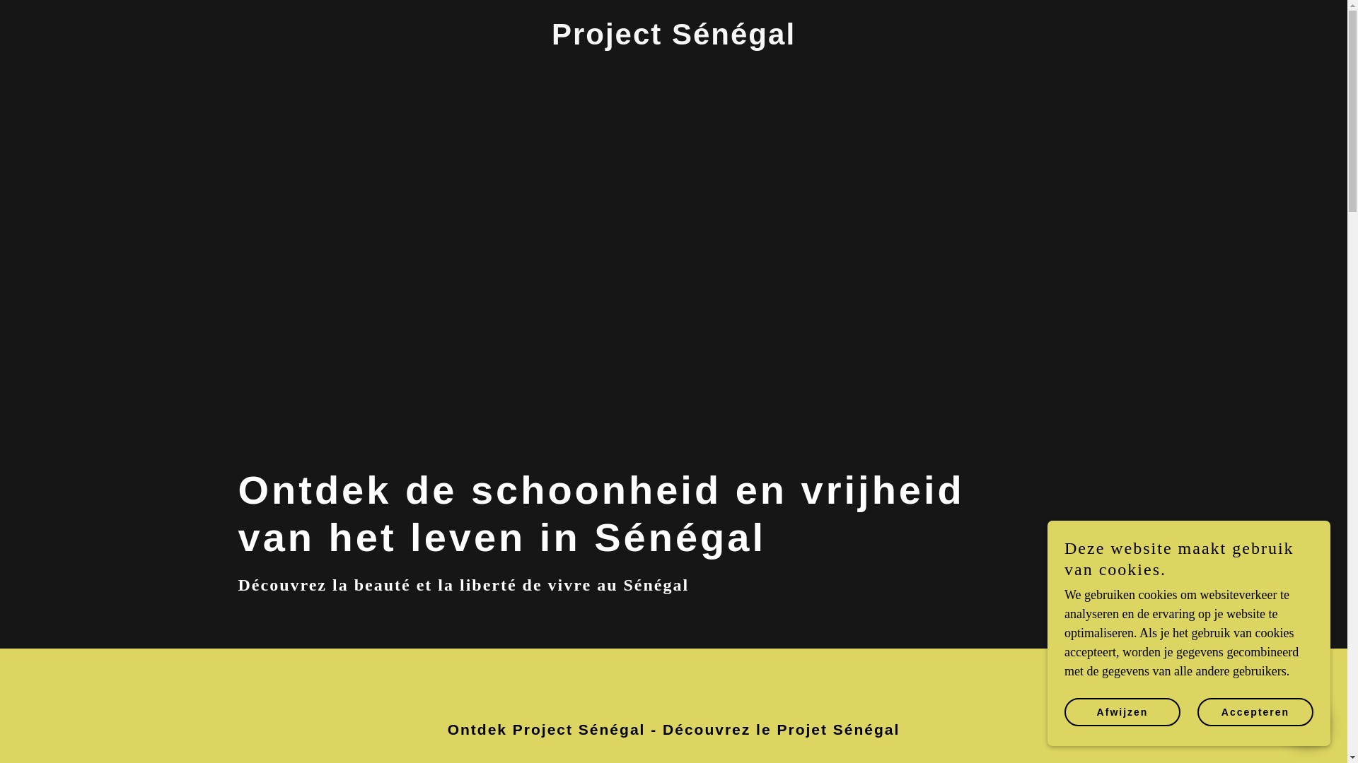website screenshot of https://project-senegal.be/