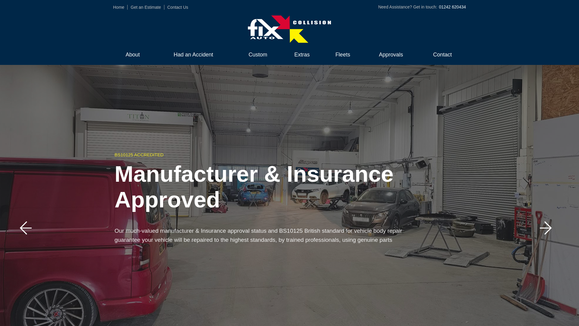 website screenshot of https://fixauto-tewkesbury.co.uk/